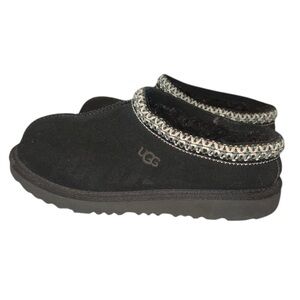 UGG Tasman Black Suede Slip-On Youth Slippers